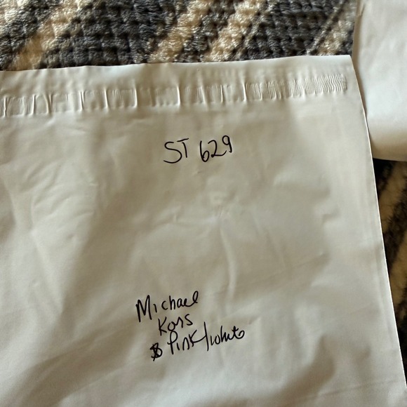 Michael Kors Women's Joggers Size Small Pink MK AOP Stretch Waist All Over Print - Picture 10 of 10